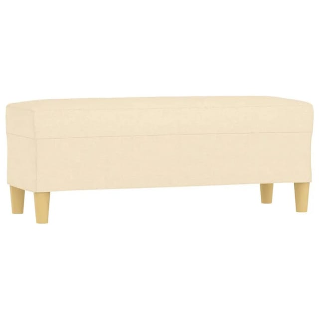 vidaXL Sitzbank Creme 100x35x41 cm Stoff 349377