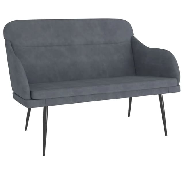 vidaXL Sitzbank Dunkelgrau 110x76x80 cm Samt 351446