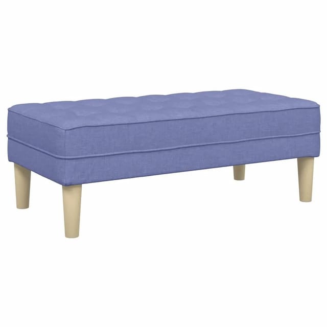 vidaXL Bank Jeans Blau 113 x 57 x 39 cm Stoff 42001945
