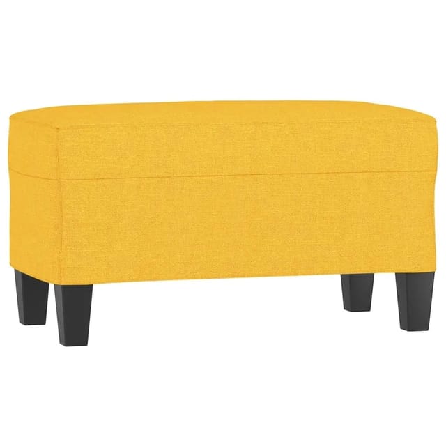 vidaXL Sitzbank Hellgelb 70x35x41 cm Stoff 349436