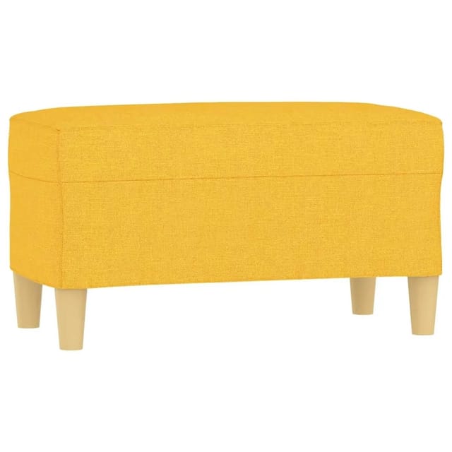 vidaXL Sitzbank Hellgelb 70x35x41 cm Stoff 349372