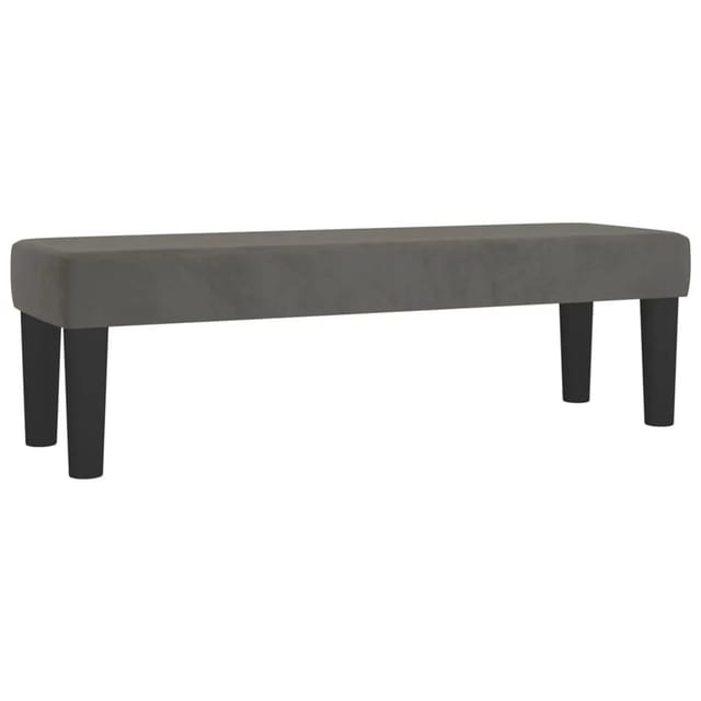 vidaXL Sitzbank Dunkelgrau 100x30x30 cm Samt 346667