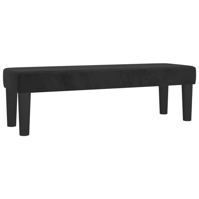 vidaXL Sitzbank Schwarz 100x30x30 cm Samt 346668