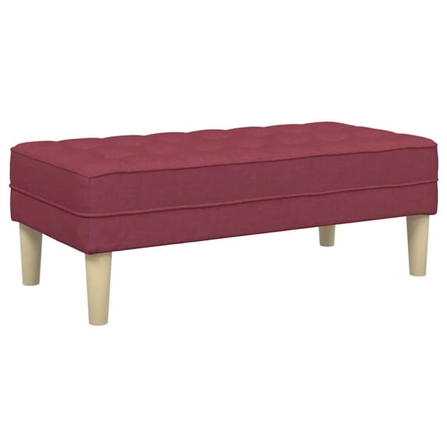 vidaXL Bank Weinrot 113 x 57 x 39 cm Stoff 42001938