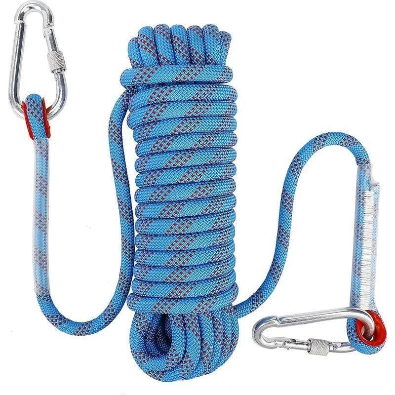 10 Mm Statisches Sicherheitskarabiner-kletterseil, Polyester-bergsteigerseil Für Rettung, Wandern, Bergsteigen, 10 M – Dpzo