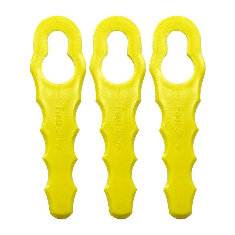 Dpzo 100er-pack Ersatzklingen, Kompatibel Mit Ryobi Rasentrimmern, Doppelt Gezahnte Klingenköpfe Rac155, Rac157, Rac158-dpzo