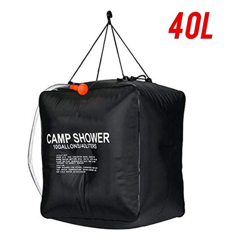 Age 40-liter-solarduschsack Für Camping, Geeignet Für Temperaturen Bis Zu 45 °c, Wandern Und Klettern