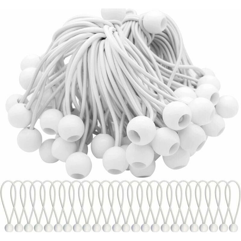 75er-pack Elastische Kordeln Mit Bungee-kugeln – Ideal Zum Befestigen Von Festzelten, Zelten, Bannern Und Planen – Dpzo