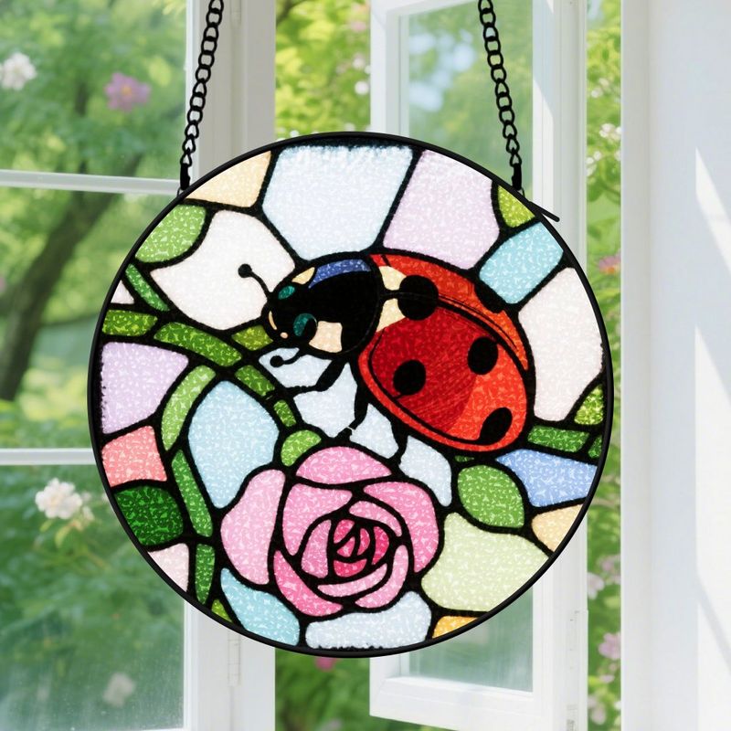 Hängende Dekoration Aus Buntglas – Einzigartiger, Kunstvoller Glas-sonnenfänger, Elegante Wohndekoration, Weihnachtsgeschenk, Muttertagsgeschenk Für Frauen Und Männer, 9 Cm