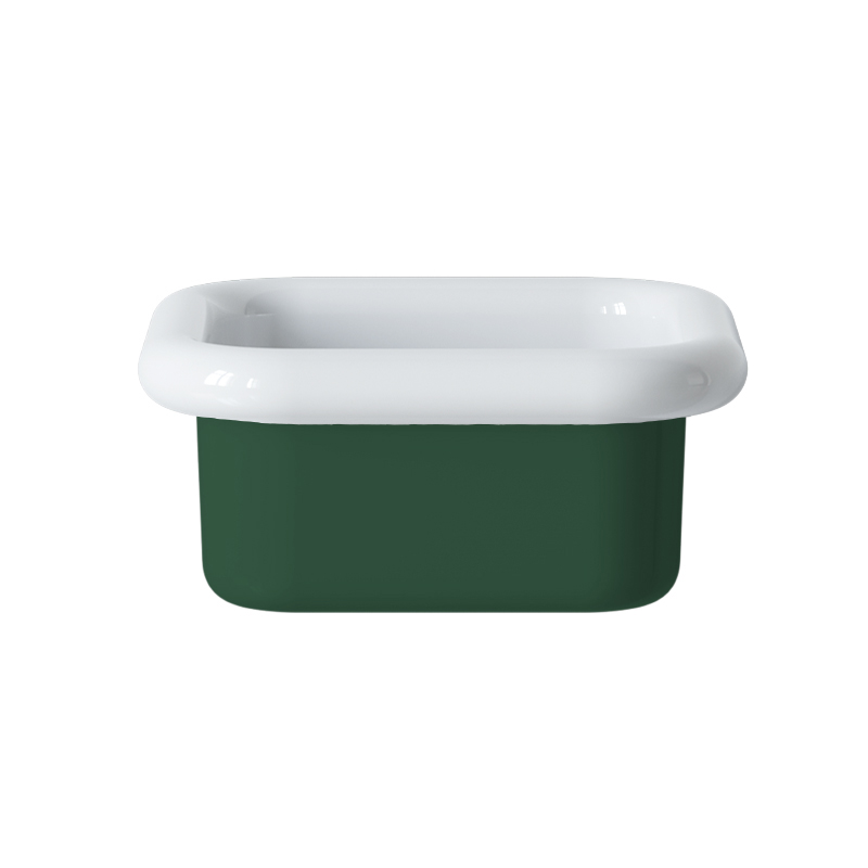 Retro-aufsatzwaschbecken Aus Keramik, 40 Cm – True Colors Lite – Waldgrün Matt