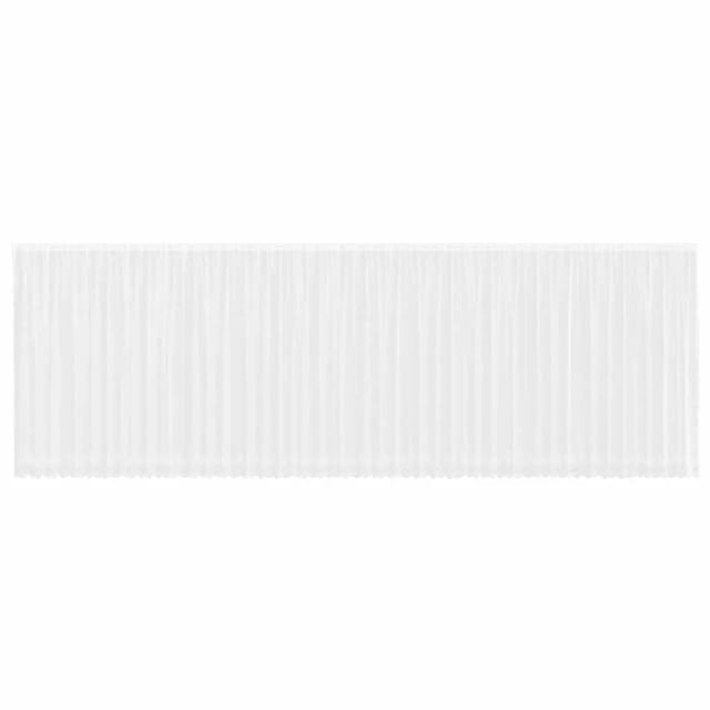 vidaXL Spitzenvorhang mit Vorhängen Weiß 1200x200cm Polyester 4107858