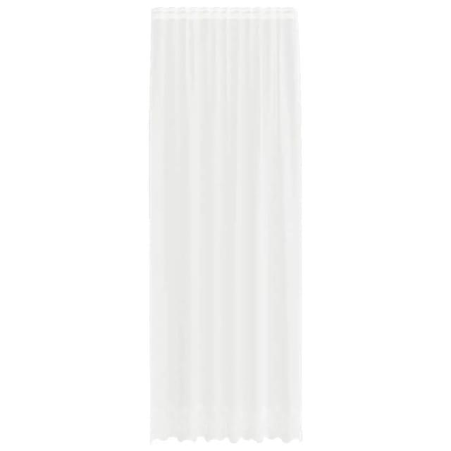 vidaXL Spitzenvorhang mit Vorhängen Weiß 150x260cm Polyester 4107758