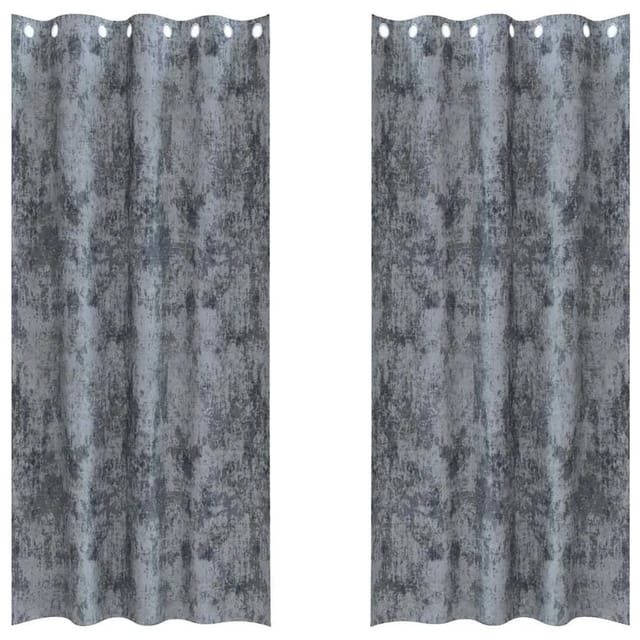 vidaXL Vorhänge 2 Stk Silbergrau 260 x 140 cm Samt 4107652