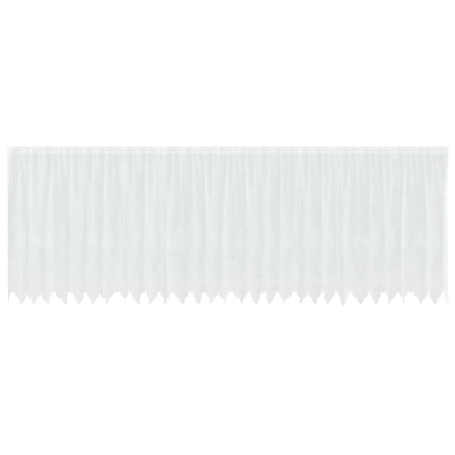 vidaXL Spitzenvorhang mit Vorhängen Weiß 750x160cm Polyester 4107947