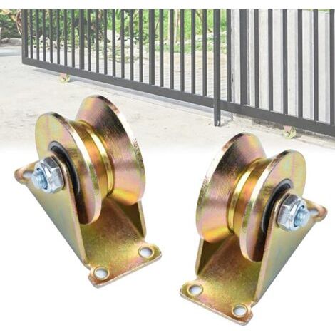 Satz Mit 2 Hochbelastbaren V-nut-rollen Für Schwere Lasten, Ideal Für Schiebetüren, Drehschienen, Industriemaschinen Und Rolltore, 50 Mm Durchmesser.