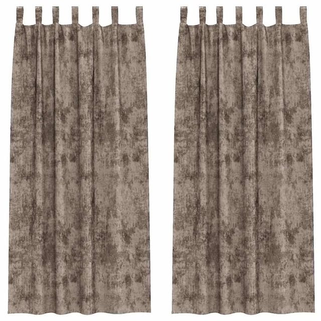 vidaXL Vorhänge 2 Stk Cappuccino 225 x 140 cm Samt 4107740