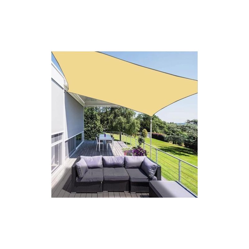 Bunthaus Sonnensegel, 3 X 2 M, Wasserdichtes Rechteckiges Sonnensegel Für Terrasse Und Balkon