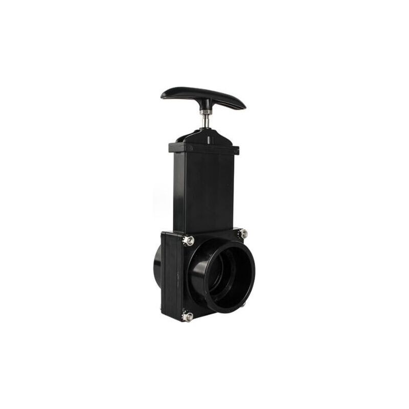 Bunthaus Wohnmobil-ablassventil, 50 Mm Durchmesser, Schiebeventil, Schwarz, Robust Und Leicht, Für Abwasser, Kompatibel Mit Wohnwagen Und Wohnmobilen. Ideales Rückschlagventil Für