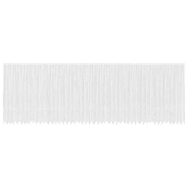 vidaXL Spitzenvorhang mit Vorhängen Weiß 1200x220cm Polyester 4107976