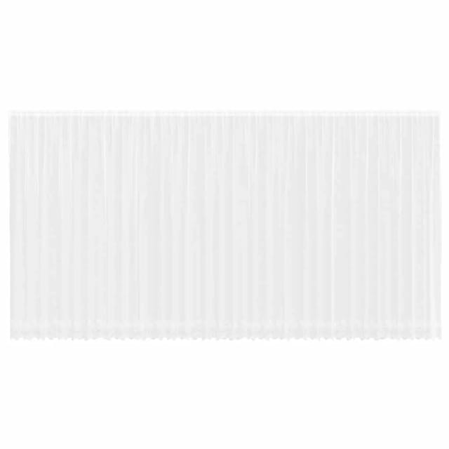 vidaXL Spitzenvorhang mit Vorhängen Weiß 900x300cm Polyester 4107851
