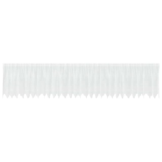vidaXL Spitzenvorhang mit Vorhängen Weiß 750x120cm Polyester 4107945