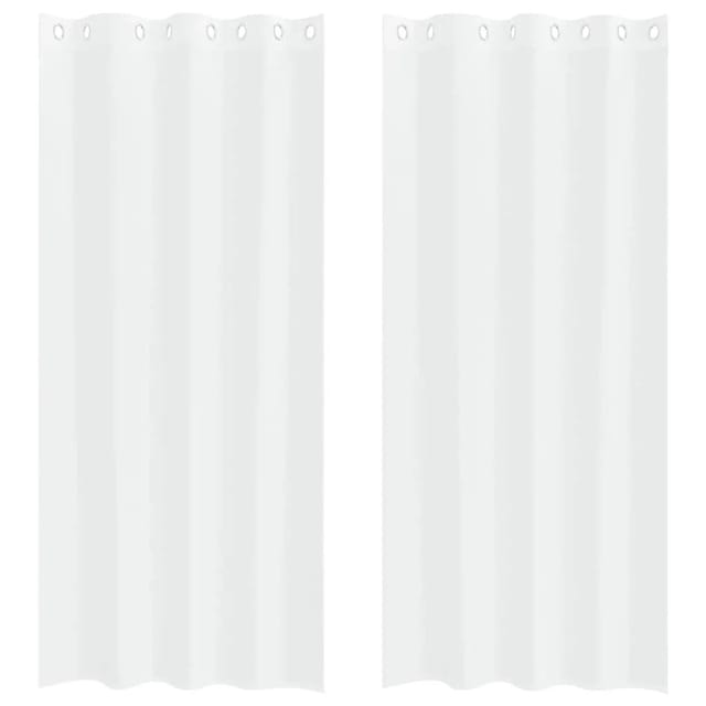 vidaXL Voile-Vorhänge 2 Stk Weiß 140x225cm Polyester 4107984