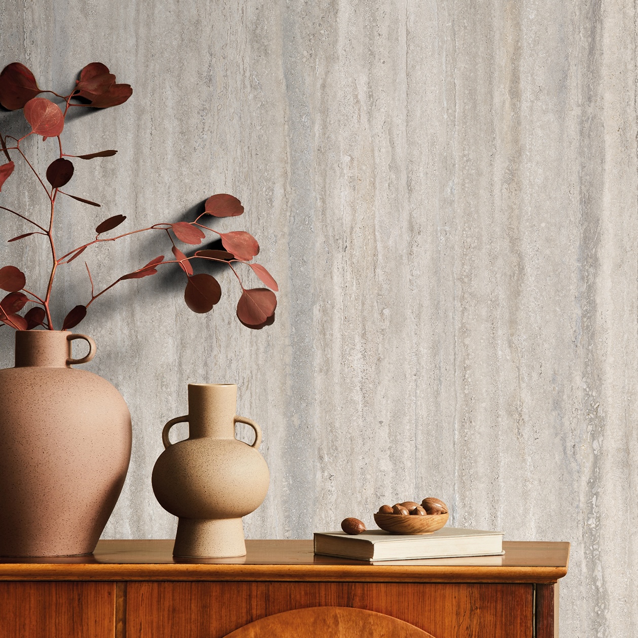 Feinsteinzeug Marmoroptik Travertin Geadert Elfenbein Matt 60x60 - Envc895 (ceramishop.de)