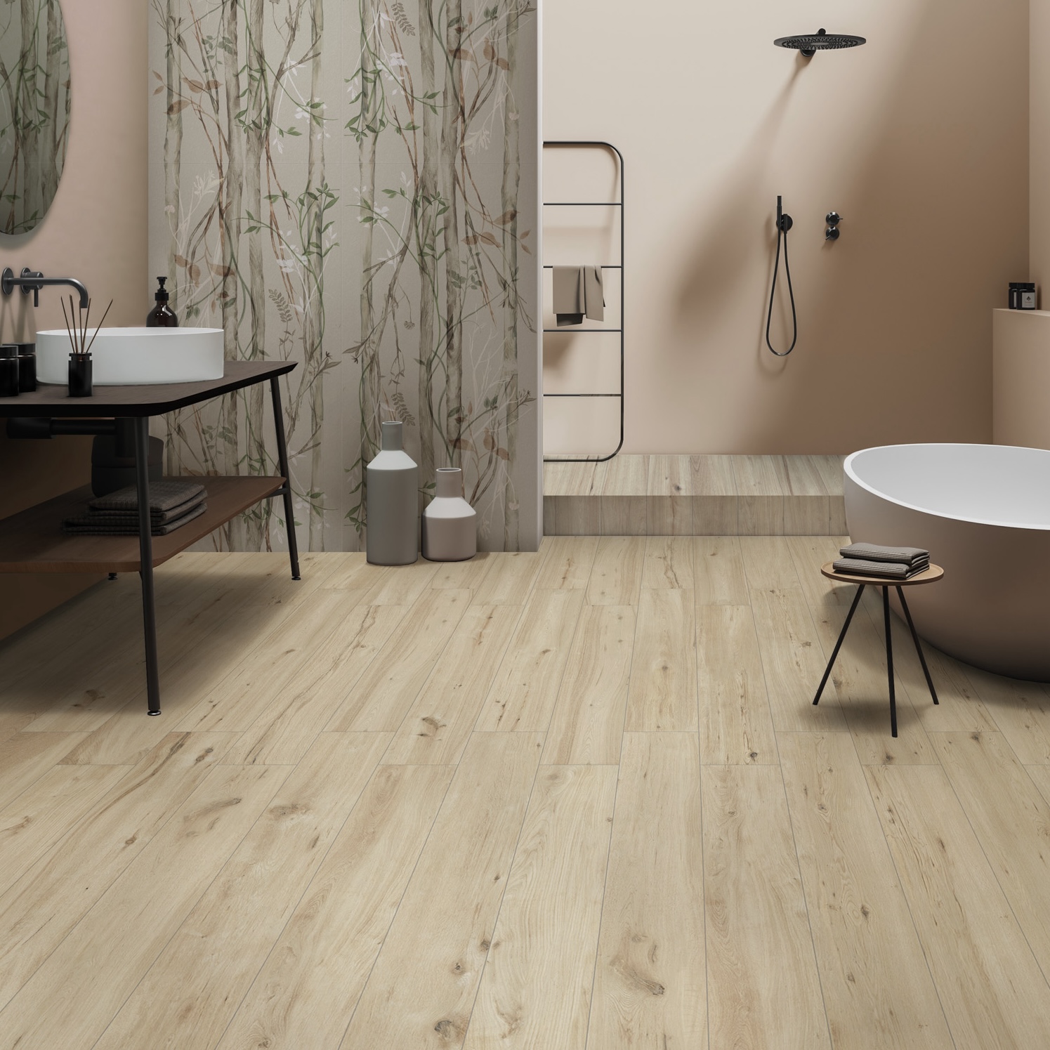 Feinsteinzeug Holzoptik Rustikal Weiß Matt 20x120 - Epwe275 (ceramishop.de)