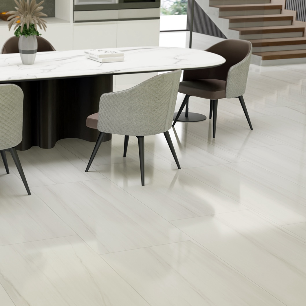 Feinsteinzeug Marmoroptik Dolomite Glänzend 60x120 - Edoe819 (ceramishop.de)