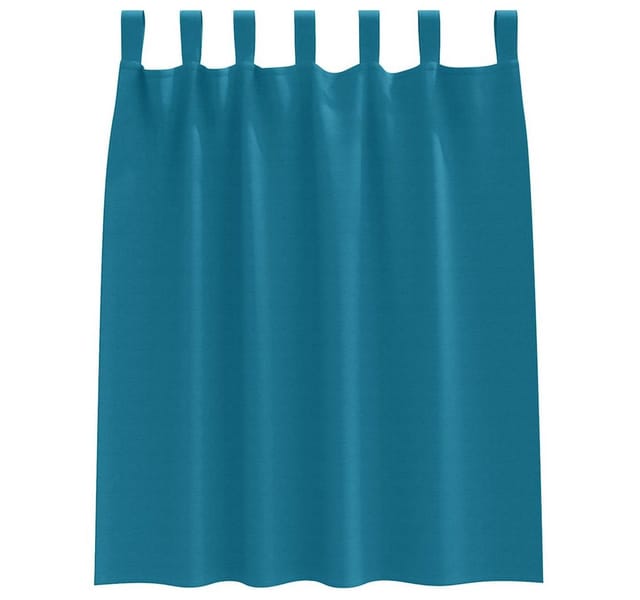 vidaXL Verdunkelungs-Vorhänge mit Ringen Türkis Polyester 4107638