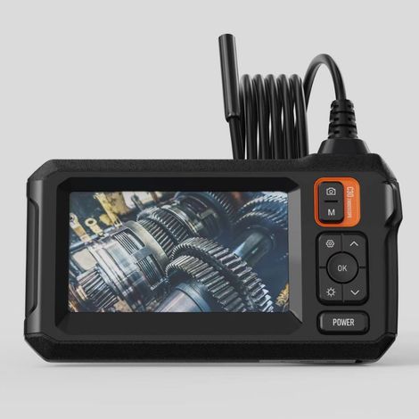 Lan 1080p Hd Endoskopkamera Mit Ips-bildschirm, 170-grad-betrachtungswinkel, Ip67 Wasserdichtes Endoskop Mit Led-beleuchtung, 2000 Mah Akku Für Kanalinspektionsarbeiten (5 M)