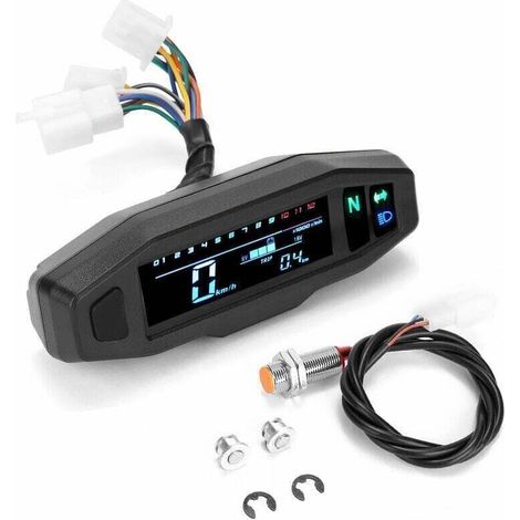 Lan Debuns – Digitaler Lcd-motorradtacho – Einfache Installation – 103 X 25 Mm Display – Kompatibel Mit Elektromotoren