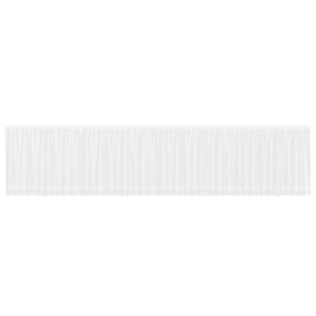 vidaXL Spitzenvorhang mit Vorhängen Weiß 1200x180cm Polyester 4107857