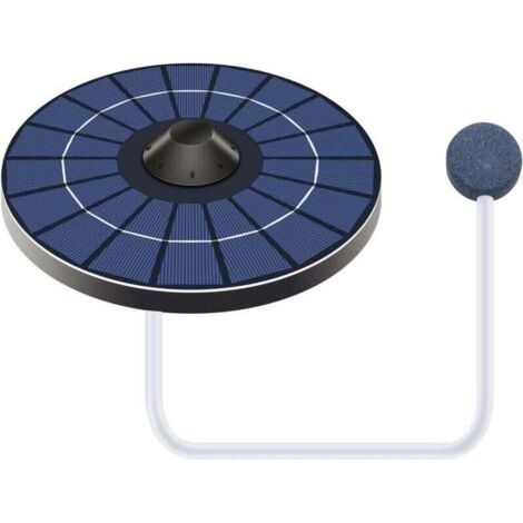 Lan Ulisem Solar-teichbelüfter, Sauerstoffpumpe Mit Luftschlauch Und Sprudelstein, Schwimmender Wassertank, Sauerstoffgenerator, Fischbrunnen, Vogeltränke, Zirkulation, Schwarz