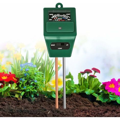 Lan Bodenmessgerät. 3-in-1-gerät Zur Messung Von Feuchtigkeit, Licht Und Ph-wert. Bodenfeuchtemessgerät Zur Überwachung Der Bodenfeuchte Für Garten, Landwirtschaft, Rasen Und Hauspflege.
