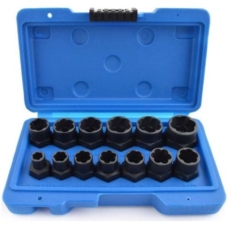 Lan 13-teiliges Schraubenausdreher-set, Universeller Diebstahlsicherungs-mutternausdreher, Torx-steckschlüsselsatz (innengewinde) Zum Entfernen Von Verrosteten Und Beschädigten Schrauben Und Muttern