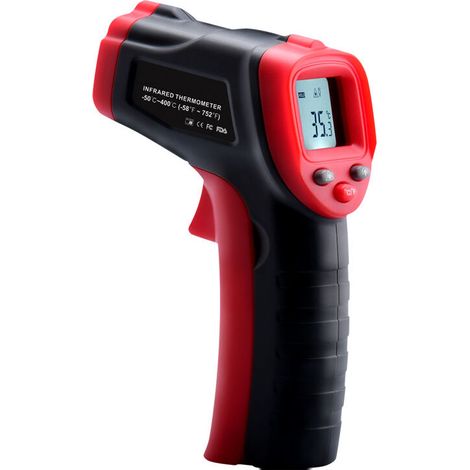 Lan Infrarot-thermometer, -50 °c Bis 600 °c (-58 °f Bis 1112 °f) Berührungsloses Laserthermometer Mit Einstellbarem Emissionsgrad, Thermometer Für Küche/pizza/grill/industrie (nicht Für Menschen)