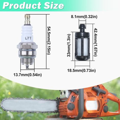 Lan Vergaser-reparatursatz, Adefol Vergaser, Luftfilter, Zündkerze Und Kraftstoffleitung, Ersatzteile Für Stihl Ms171, Ms181, Ms211 Kettensägen