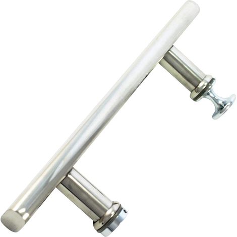 Lan Duschtürgriff Aus Edelstahl, 140 Mm, 14 Cm Lochabstand