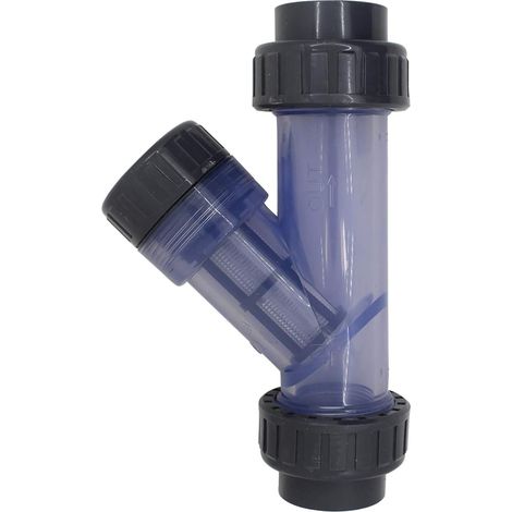 Lan Pvc Y-filterrohr 50 Mm Maschenfilter Aquarium-bewässerungssieb Pvc-rohrfilter … (50 Mm Innendurchmesser)