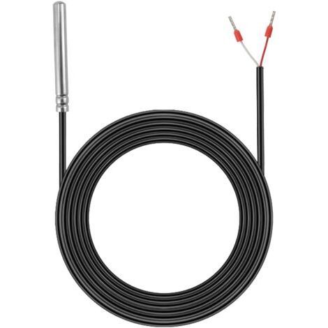 Lan Pt1000 Wasserdichter Temperatursensor, 3m Solar-temperatursensor Mit Wasserdichtem Pvc- Und Edelstahlkabel