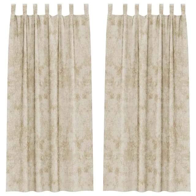 vidaXL Vorhänge 2 Stk Creme 260 x 140 cm Samt 4107737