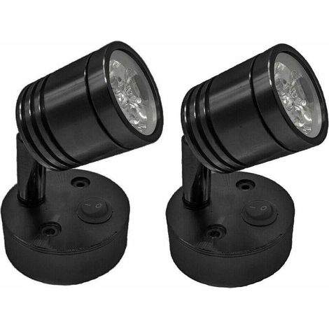 Lan 12v Led-leuchte Für Wohnmobile, Wand-leseleuchte Für Autos, Wohnwagen Und Boote, Innenraumleuchte Mit Schalter, Kaltweiß