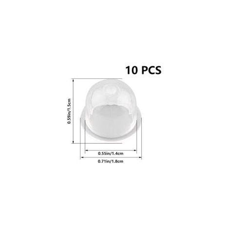 Lan 10er-pack Kettensägen-vergaser-primer, Universal-kunststoffpumpe, Birnenförmiger Kolben, Zubehör, Dolaso
