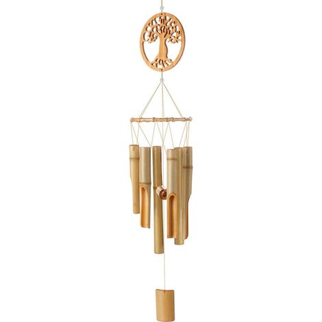 Lan Baum Des Lebens Windspiel Handgefertigtes Musikalisches Windspiel Aus Holz Für Garten, Terrasse, Innen- Oder Außendekoration, Wunderschöne Naturklänge.