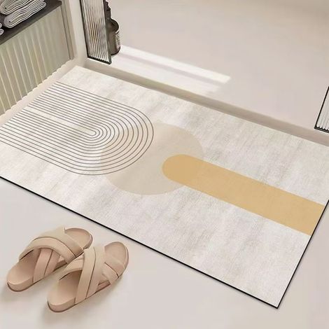 Lan Kieselgur-wandverkleidung 4060 Cm, Kieselgur-fußmatte, Leicht Zu Reinigen, Badezimmermatte, Wc-matte, Saugfähig Und Rutschfest.
