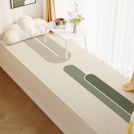 Lan Green Field 5080 Cm Kaschmirimitat-teppich, Kaschmirimitat-teppich Für Schlafzimmer, Balkon, Tatami-matte, Rutschfest, Saugfähig Und Isolierend Für Erkerfenster