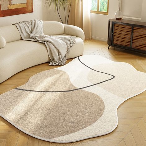 Lan Leichter Teppich, 50 X 80 Cm, Kaschmirimitation. Geeignet Für Hotelbüros, Homeoffices/wohnzimmer. Unregelmäßiger Kaschmirimitationsteppich Mit Vollständiger Abdeckung.