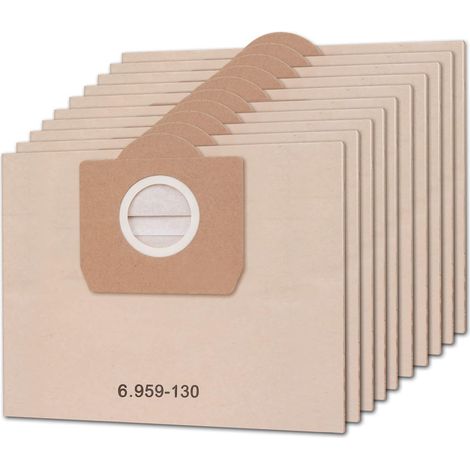 Lan 10er-pack Staubsaugerbeutel Für Kärcher 6.959-130.0 Wd3 Wd3p Mv3 A2204 A2254 A2604 Ersatz-papierfilterbeutel Für Nass- Und Trockensauger, Staubbeutel Für Kärcher Staubsauger