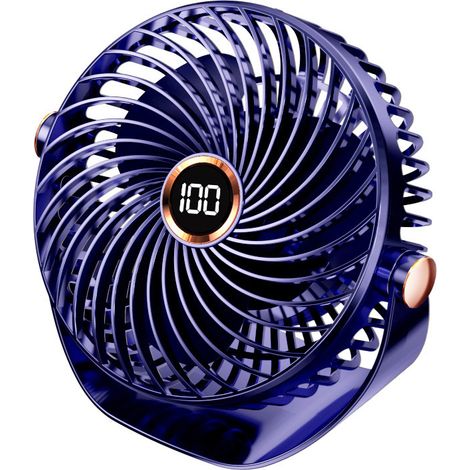 Lan Silent Fan, 5-stufiger Usb-ventilator, Mini-akku-ventilator, 360° Verstellbarer Tischventilator, Kleiner Tischventilator Für Schlafzimmer, Küche Und Reisen